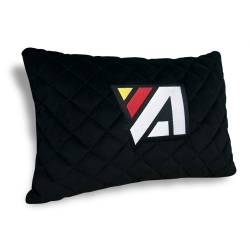 Подушка из алькантары с вышивкой 